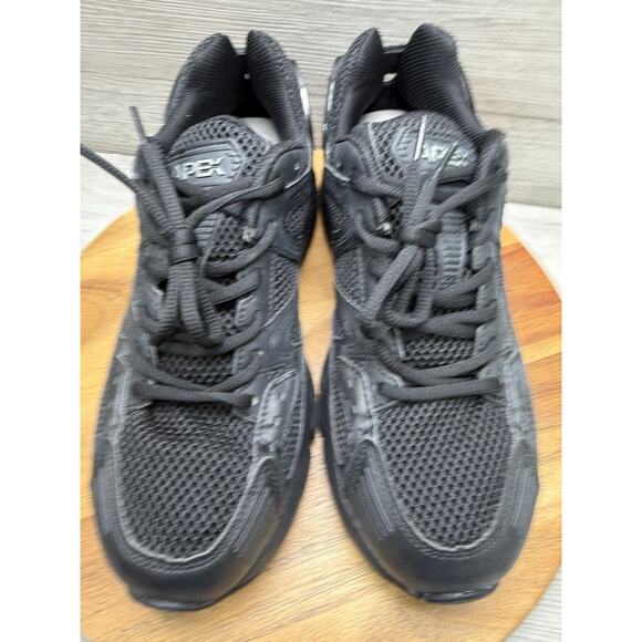 APEX X520 Black Comfort Work Casual Shoes Size 8 WIDE main image 9